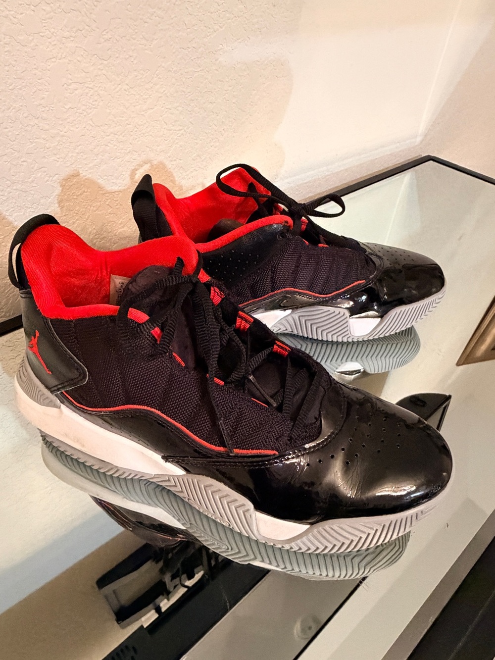 Black and Red Air Jordan’s 11 Men's Basketball Sneakers